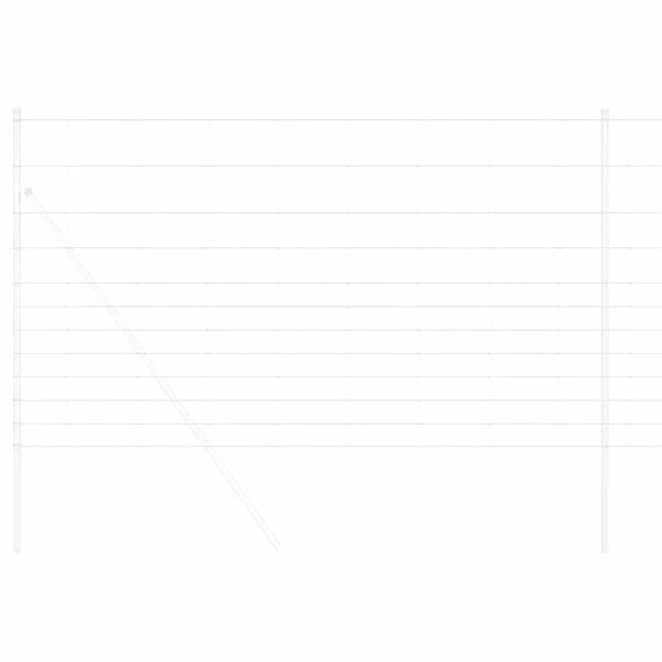 vidaXL Valla de campo Plateado 25 x 1.4 m Acero galvanizado