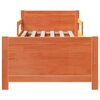 vidaXL Estructura de cama Marr&oacute;n cera 80 x 200 cm Madera de ingenier&iacute;a