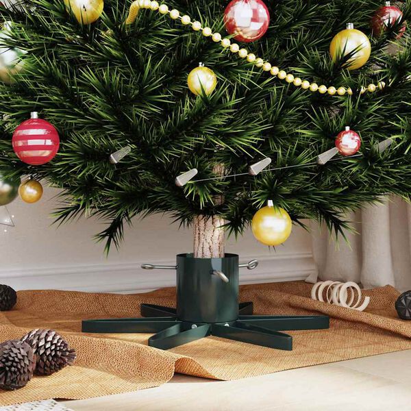 vidaXL Soporte para &Aacute;rbol de Navidad Verde 50 x 50 x 15,5 cm Acero