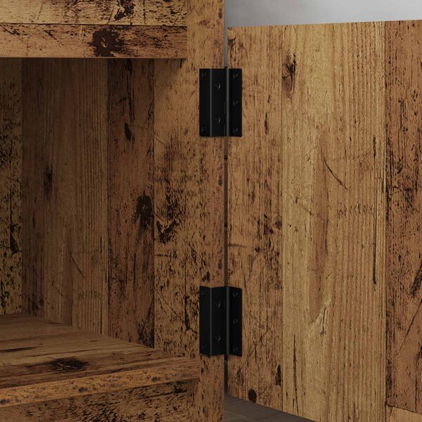 vidaXL Bisagra 2 pcs Negro 38 x 17 x 60 mm Hierro