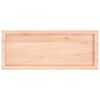vidaXL Estante de pared madera maciza roble sin tratar 100x40x(2-6) cm