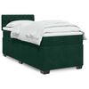 vidaXL Cama box spring con colch&oacute;n terciopelo verde oscuro 90x190 cm