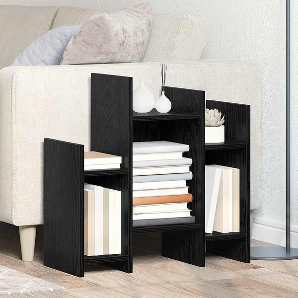 vidaXL Armario auxiliar Roble Negro 60 x 26 x 60 cm