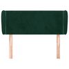 vidaXL Cabecero de terciopelo verde oscuro 83x23x78/88 cm