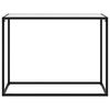 vidaXL Mesa consola vidrio templado blanco 100x35x75 cm