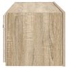 vidaXL Mueble de TV de pared con luces LED roble Sonoma 80x35x31 cm