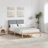 vidaXL Estructura de cama Marr&oacute;n 120 x 190 cm Madera de pino macizo