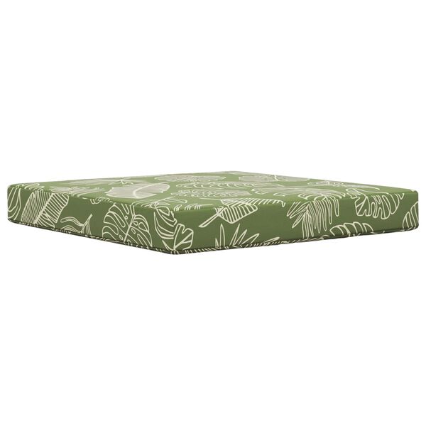 vidaXL Coj&iacute;n para sof&aacute; de exterior 3 pcs Dise&ntilde;o de Hojas Poli&eacute;ster