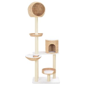 vidaXL Rascador para gatos de hierba marina con poste de sisal