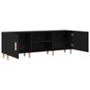 vidaXL Gabinete de TV Roble Negro 150 x 30 x 50 cm