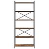 vidaXL Estante de libros Roble ahumado 40 x 30 x 85 cm