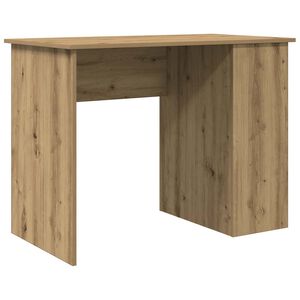 vidaXL Escritorio de madera de ingenier&iacute;a roble artesano 100x55x75 cm