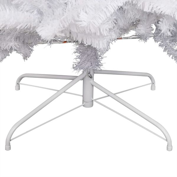 vidaXL &Aacute;rbol de Navidad artificial con bisagras y nieve flocada 150 cm