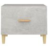 vidaXL Mesa de centro madera contrachapada gris hormigón 50x50x40cm