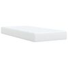 vidaXL Cama box spring con colchón cuero sintético blanco 100x200 cm