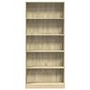 vidaXL Librería roble Sonoma 80x24x176 cm madera de ingeniería