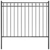 vidaXL Valla de jard&iacute;n ASSEN de acero, 1,7 x 1 m, negro