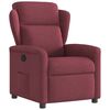 vidaXL Sill&oacute;n reclinable de tela rojo tinto