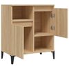 vidaXL Aparador de madera contrachapada roble Sonoma 60x35x70 cm