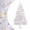 vidaXL &Aacute;rbol de Navidad artificial con ramas articuladas Blanco 210 cm