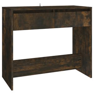 vidaXL Mesa consola madera de ingenier&iacute;a roble ahumado 89x41x76,5 cm