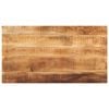 vidaXL Tablero de mesa rectangular madera mango rugosa 120x60x2,5 cm