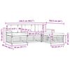 vidaXL Conjunto de sof&aacute;s de exterior con coj&iacute;n 4 pcs Natural y Beige