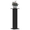 vidaXL Soportes de plantas 2 uds madera ingenier&iacute;a negro 30x30x95 cm