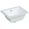 vidaXL Lavabo de ba&ntilde;o rectangular cer&aacute;mica blanco 39x30x18,5 cm