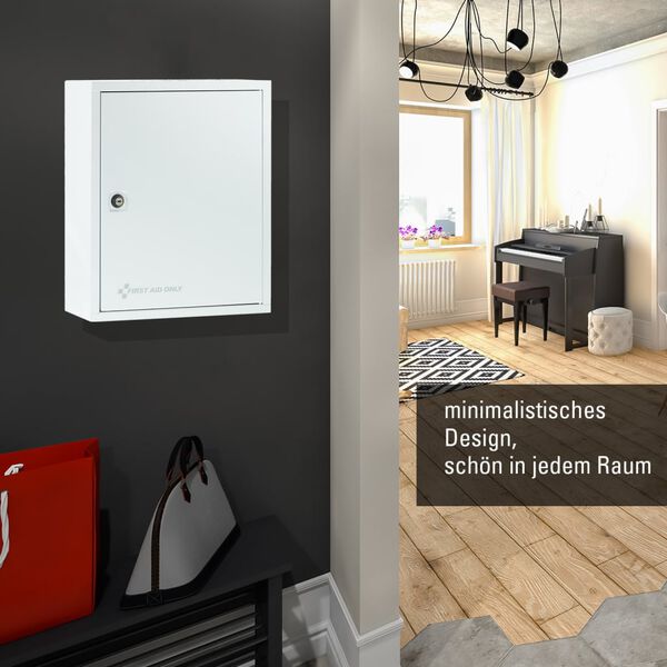 FIRST AID ONLY Armario botiqu&iacute;n de emergencia blanco 30x14x37 cm