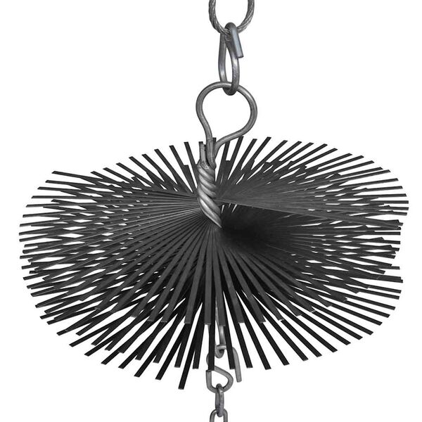 Cepillo redondo limpiador chimenea, 25 cm di&aacute;metro