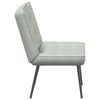vidaXL Sill&oacute;n de relax terciopelo gris claro 64x74x84 cm