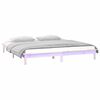 vidaXL Estructura de cama con LED madera maciza King Size 150x200 cm