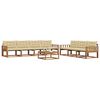 vidaXL Conjunto de sof&aacute;s de exterior con coj&iacute;n 8 pcs Natural y Beige