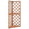 vidaXL Enrejado de esquina madera maciza de abeto 50x50x145 cm