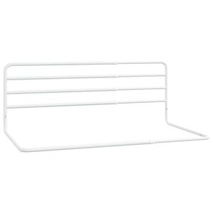 vidaXL Barandilla de seguridad cama ni&ntilde;o blanco hierro (76-137)x55 cm