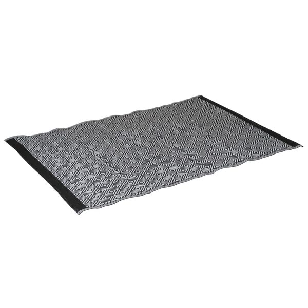 Bo-Camp Alfombra de exterior Chill mat Beach negro y blanco 1,8x1,2 m