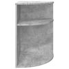 vidaXL Mesa Auxiliar Gris Concreto 39,7 x 39,7 x 60 cm