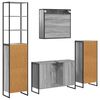 vidaXL Juego de muebles de ba&ntilde;o Gris Sonoma Madera de ingenier&iacute;a