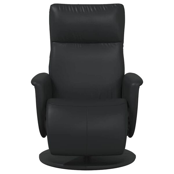 vidaXL Silla de masajes reclinable Negro Cuero sint&eacute;tico