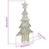 vidaXL &Aacute;rbol de Navidad con 240 LED c&aacute;lido 180 cm Rat&aacute;n