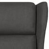 vidaXL Sill&oacute;n de masaje de tela gris oscuro