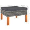 vidaXL Set de muebles de jard&iacute;n 6 pzas y cojines rat&aacute;n sint&eacute;tico gris