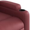 vidaXL Sill&oacute;n reclinable de cuero sint&eacute;tico rojo tinto
