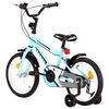 vidaXL Bicicleta para ni&ntilde;os 16 pulgadas negro y azul