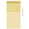 vidaXL Estor enrollable con cortinas Amarillo 110 x 220 cm Bamb&uacute;