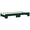 vidaXL Sof&aacute; cama nido terciopelo verde oscuro 90x200 cm