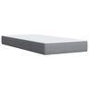 vidaXL Cama box spring con colch&oacute;n tela gris claro 90x200 cm