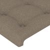 vidaXL Cabeceros tela gris taupe 144x5x78/88 cm