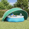 vidaXL Cúpula para piscina Manual Verde 500 x 500 x 236 cm